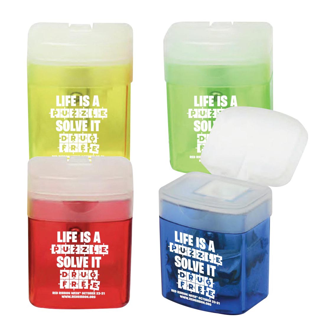 Drug Prevention Pencil Sharpeners: Life Is A Puzzle, Solve It Drug Free.™