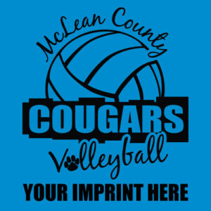 School Spirit Banner (Customizable): Cougars Volleyball