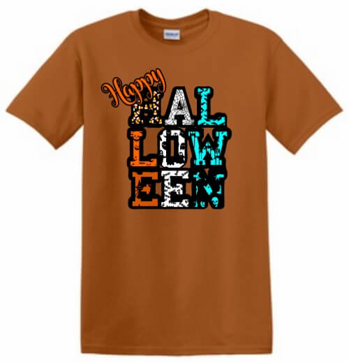 Holiday and Seasonal Shirt: Happy Halloween Holiday and Seasonal Shirt: Happy Halloween
