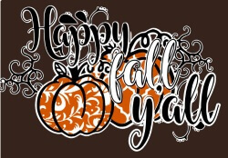 Holiday and Seasonal Banner (Customizable): Happy Fall Y’all