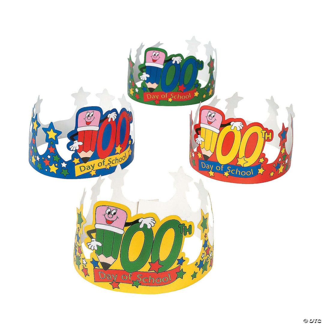 Crowns: 100th Day of School – Set of 12