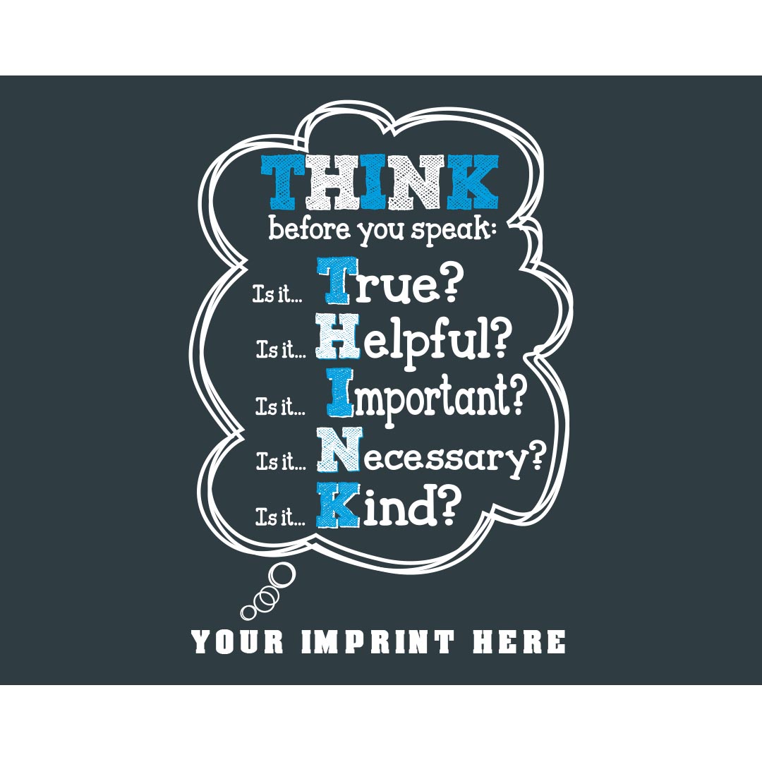Kindness Banner (Customizable): Think Before You…