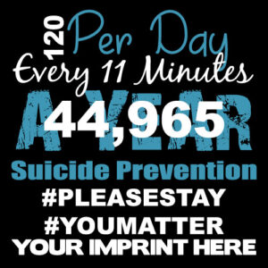 Suicide Prevention Banner (Customizable): 120 Per Day