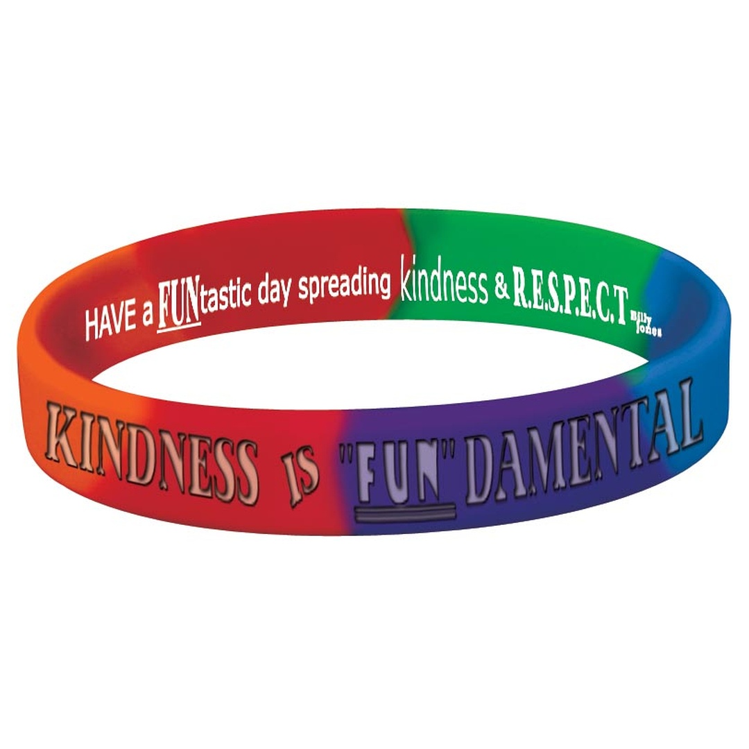 Kindness is Fundamental Debossed Silicone Bracelet