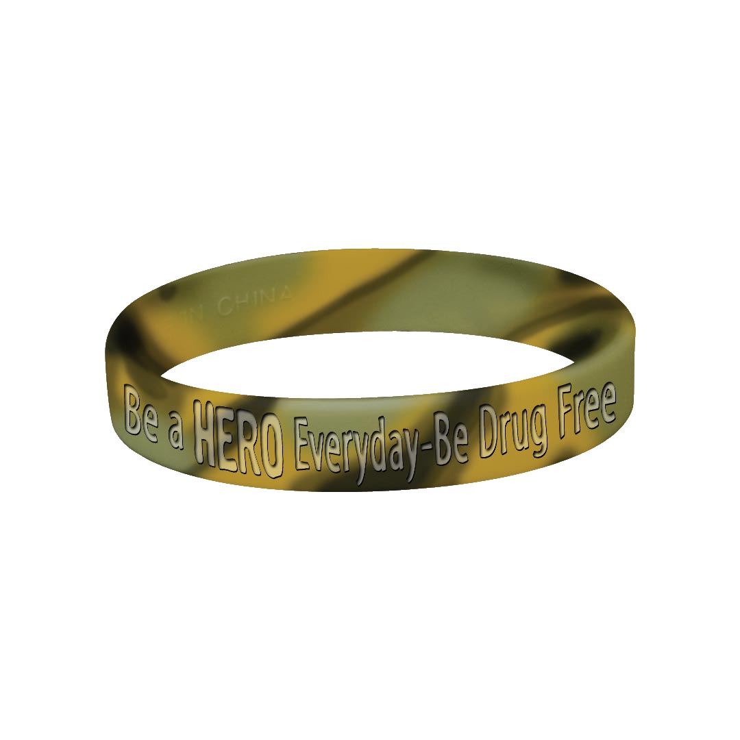Be a HERO Everyday Be Drug Free Bracelet