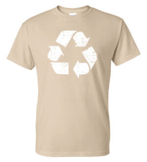 Go Green Shirt: Recycling Logo – Customizable