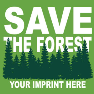 Go Green Banner (Customizable): Save The Forest