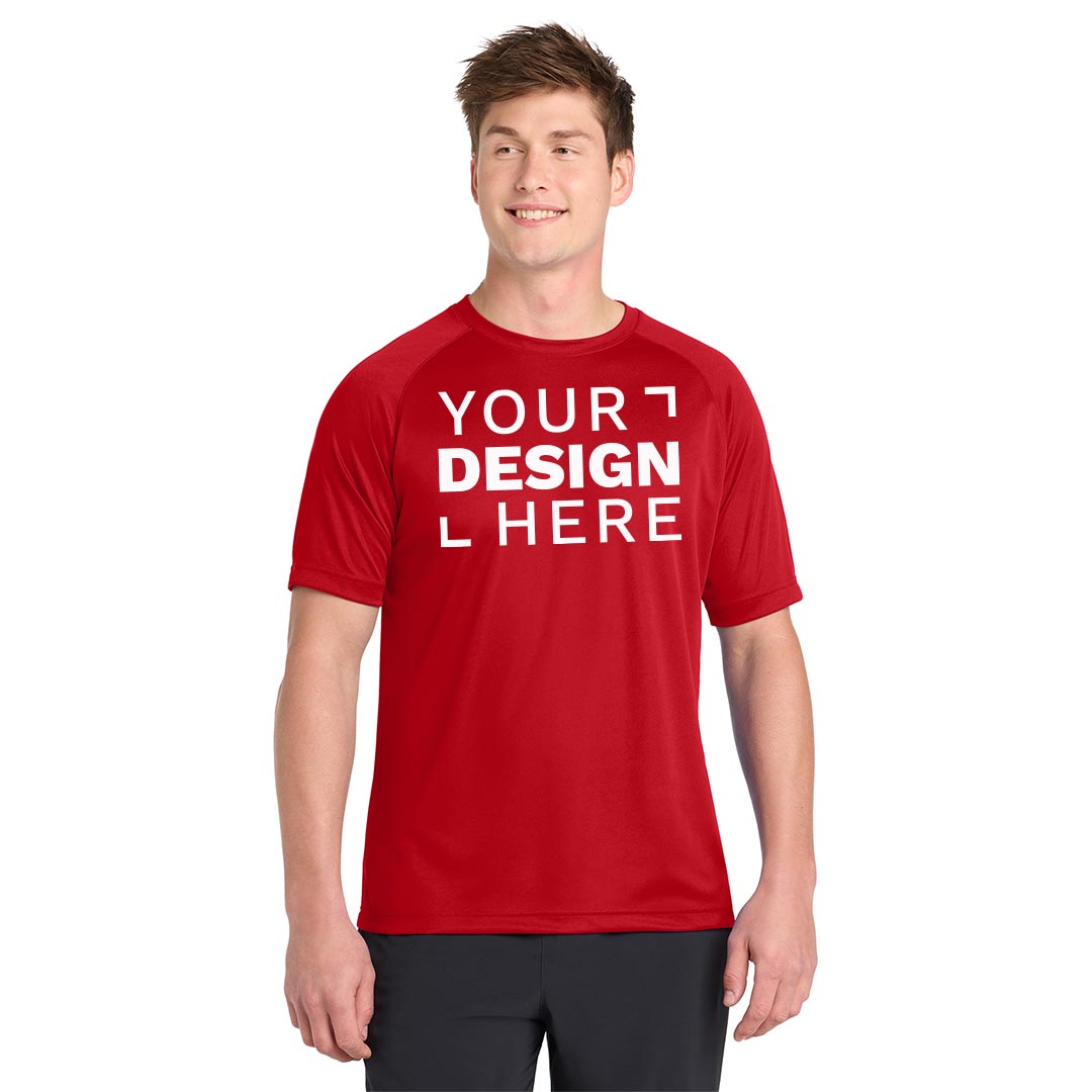 Sport Tek Dry Zone Raglan – Adult, Screenprinted – Customizable