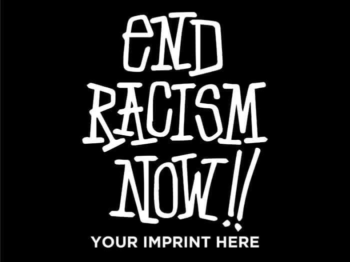 Black History Month Banner (Customizable): End Racism Now!!