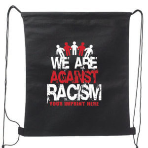 Black History Month Backpack: We Are Against Racism – Customizable