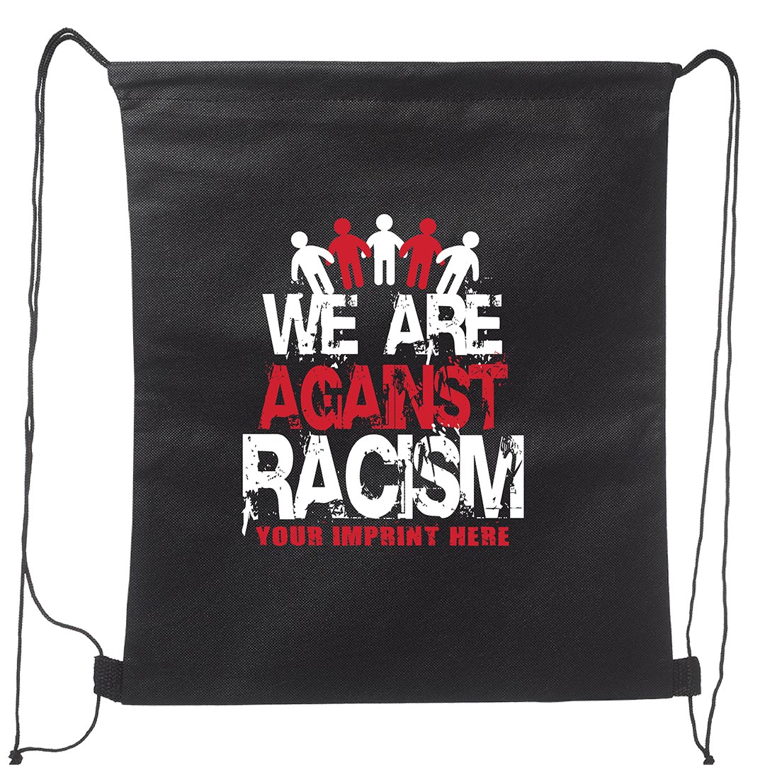 Black History Month Backpack: We Are Against Racism - Customizable