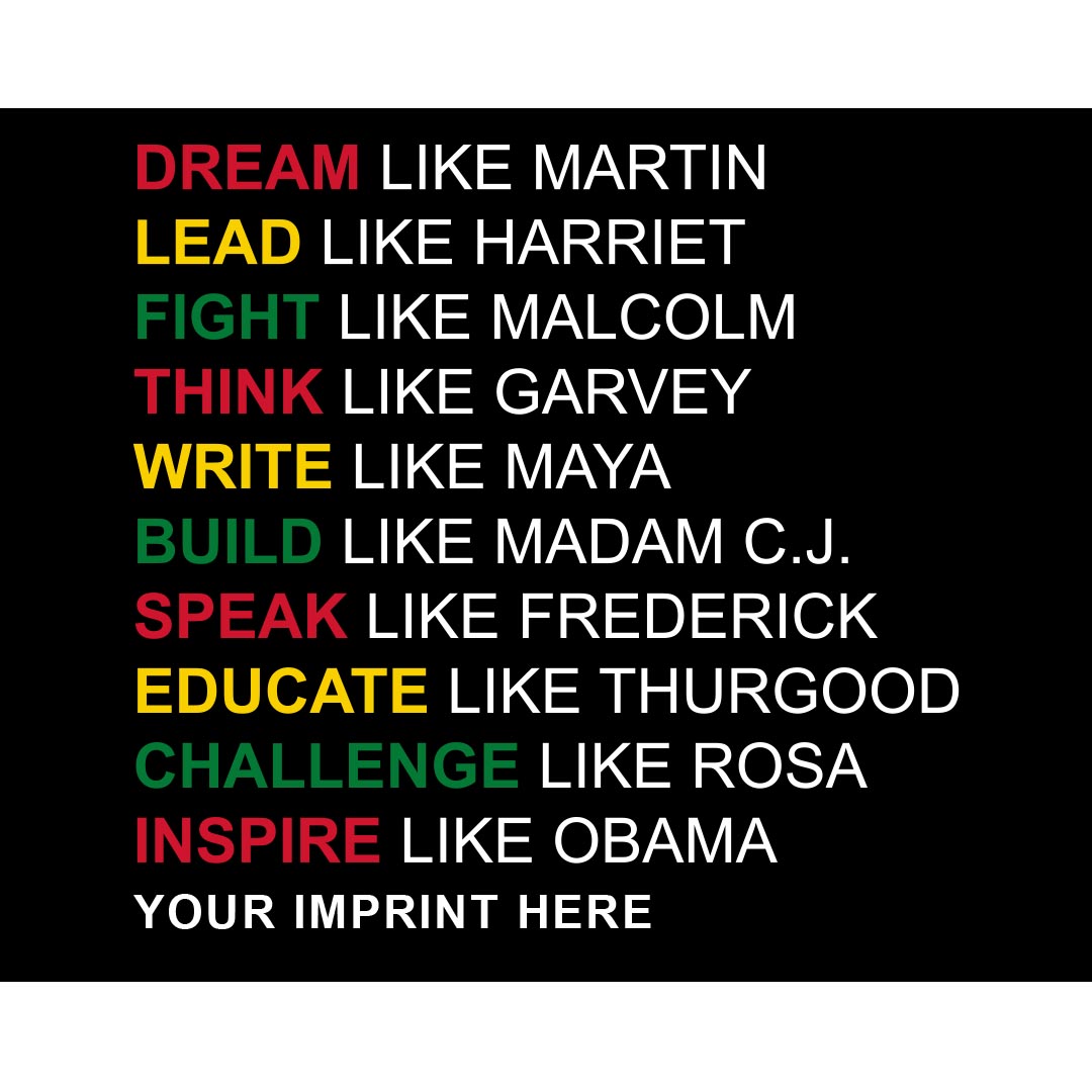 Black History Month Banner (Customizable): Dream Like Martin...