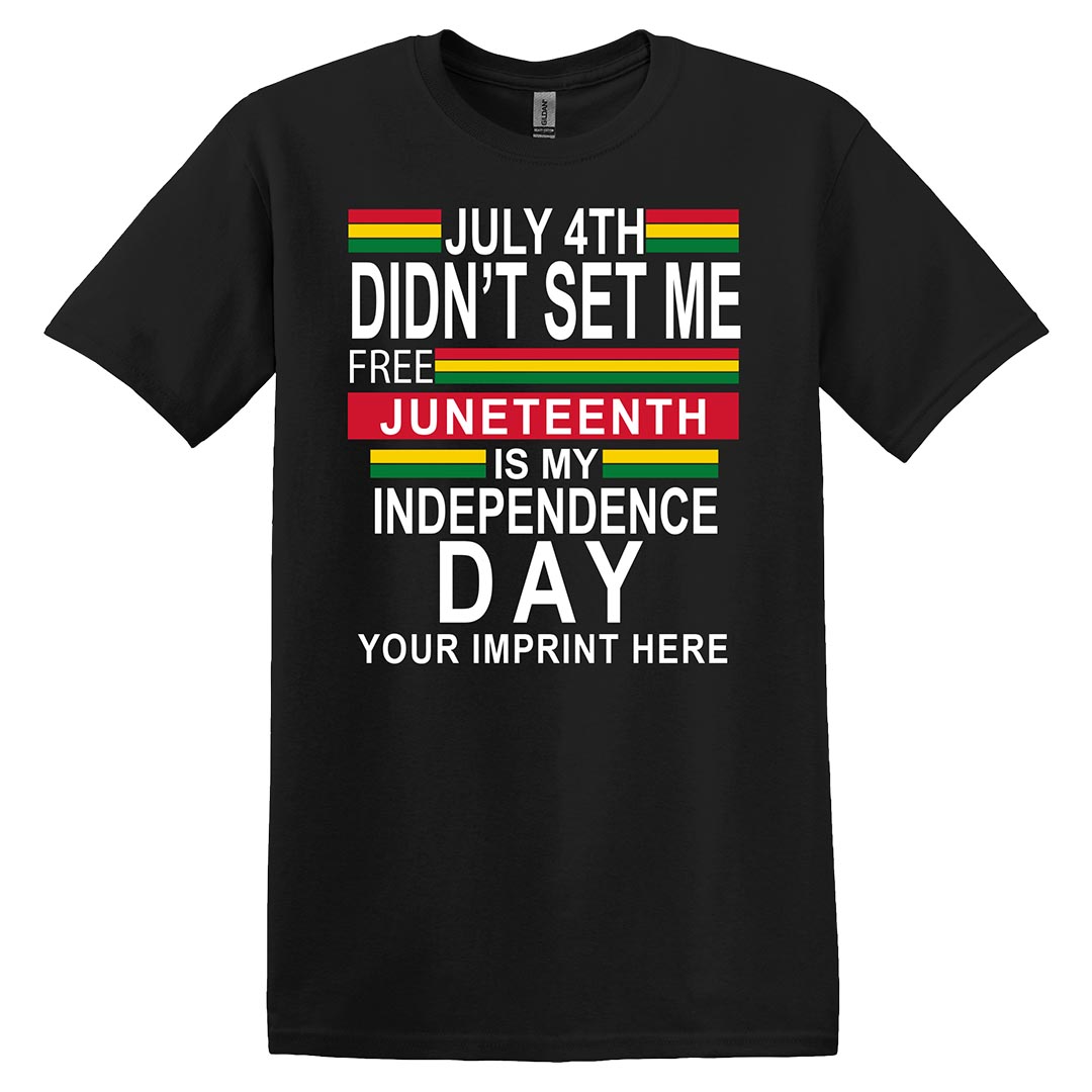 Black History Month Shirt: Juneteenth Is My Independence Day - Customizable