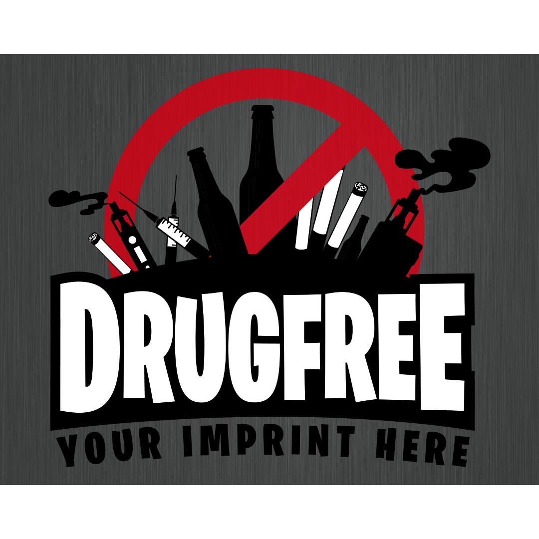 Drug Prevention Banner (Customizable): DRUG FREE