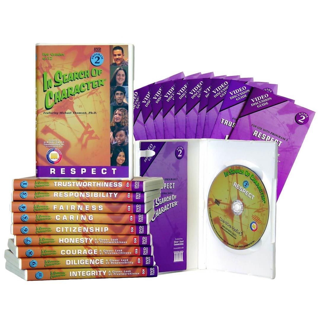 IN SEARCH OF CHARACTER : 10-PART VIDEO SERIES WITH PRINTABLE TEACHING GUIDE