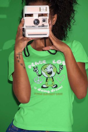 Go Green Shirt: Save the Planet Peace Love and Going Green – Customizable