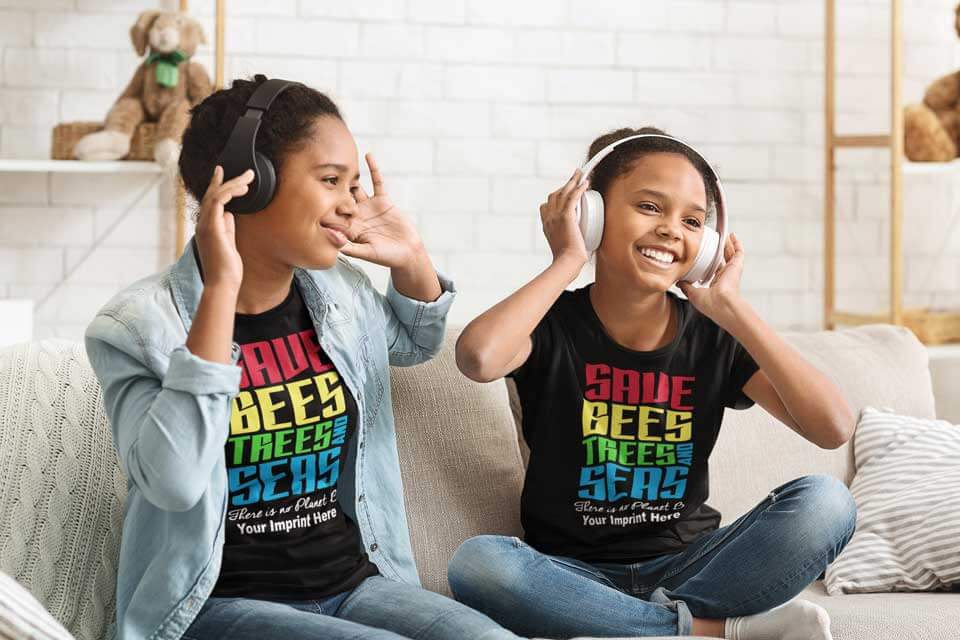 Go Green Shirt: Save the Bees, Save the Trees, Save the Seas – Customizable Go Green Shirt: Save the Bees, Save the Trees, Save the Seas – Customizable