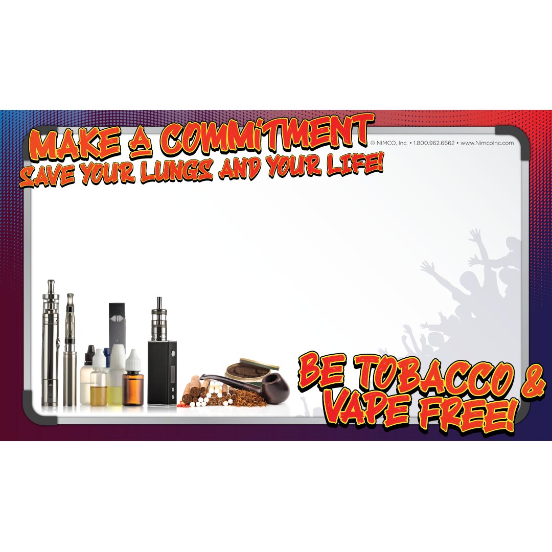 Be Tobacco & Vape Free Sign-up Commitment Banner