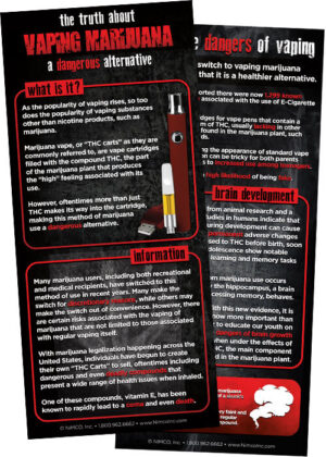 The Truth About Vaping Marijuana Rack Cards (Pack of 100)