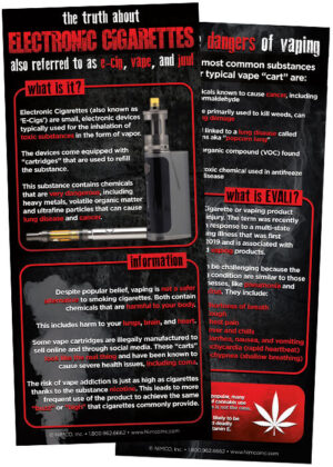 The Truth About Electronic Cigarettes Rack Cards (Pack of 100)