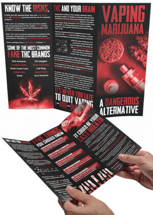 The Dangers of Vaping Marijuana: Dangerous Alternative Pamphlet (Pack of 100)