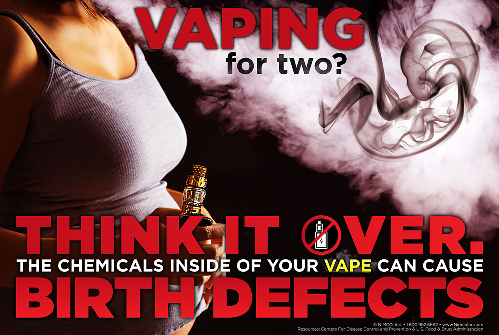 Dangers of Vaping Poster: Vaping for Two?