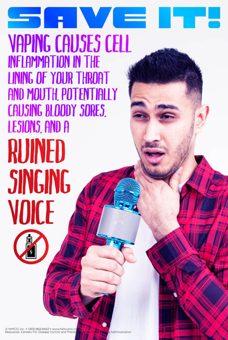 Dangers of Vaping Poster: Save It!