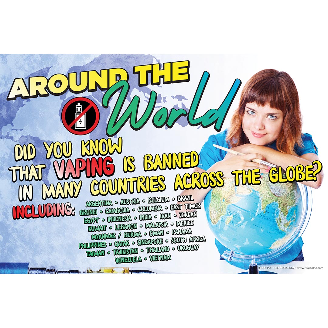 Dangers of Vaping Poster: Around the World