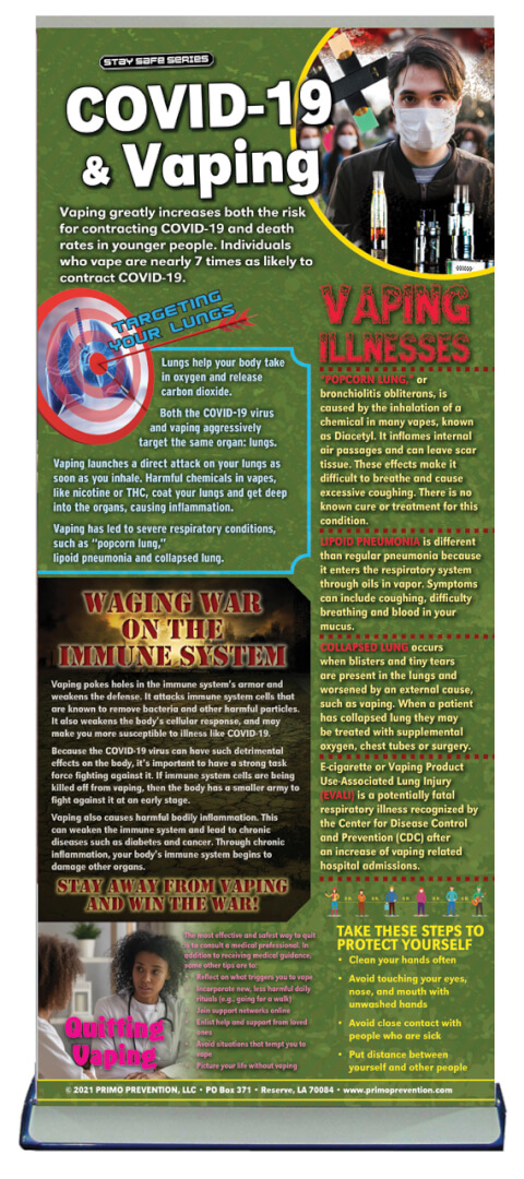 Covid-19 and Vaping – Retractable Banner