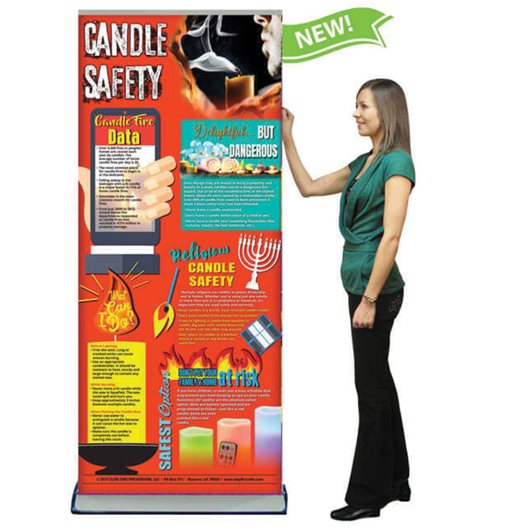 Candle Safety – Retractable Banner