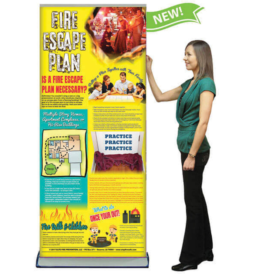 Fire Escape Plan – Retractable Banner
