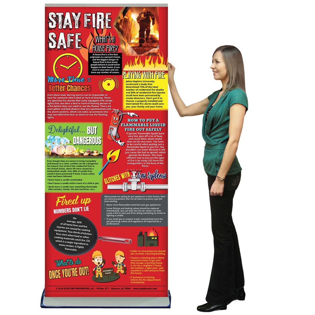 Stay Fire Safe – Retractable Banner