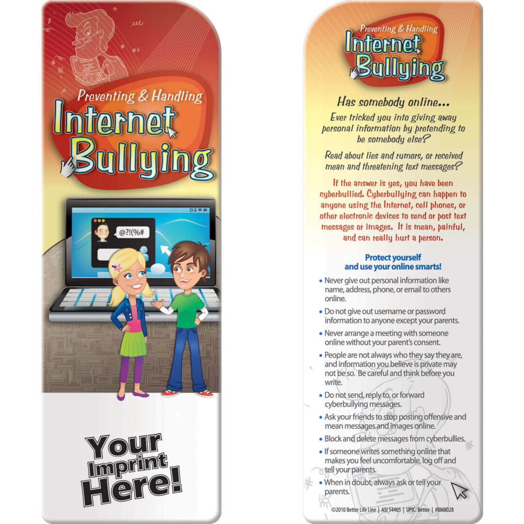 Preventing and Handling Internet Bullying Bookmarks – Customizable