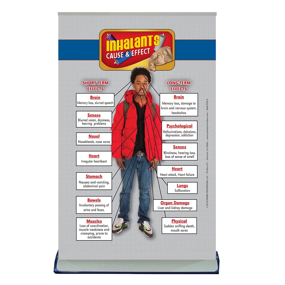Cause & Effect: Inhalants Table Top Retractable Banner (11.5″ x 16.5″)