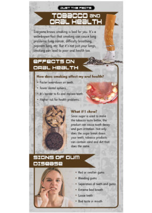 Just The Facts: Tobacco & Oral Health Rack Cards (Sets of 100)
