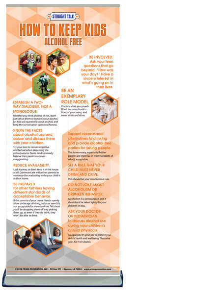 How To Keep Kids Alcohol Free Retractable Banner