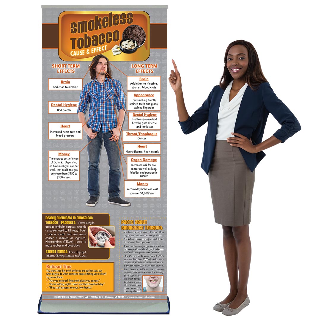 Cause & Effect: Smokeless Tobacco Retractable Banner