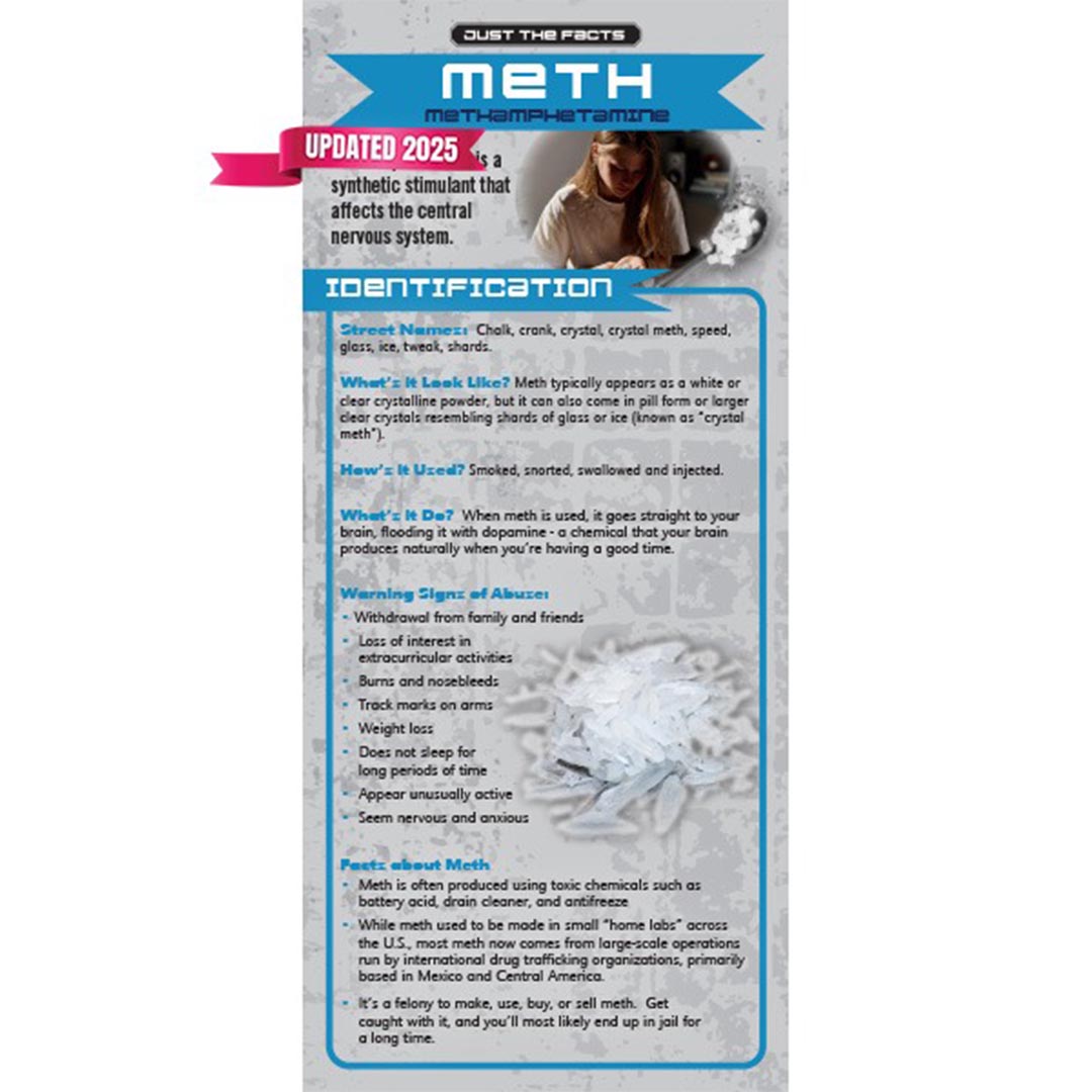 Just The Facts Rack Cards: Meth