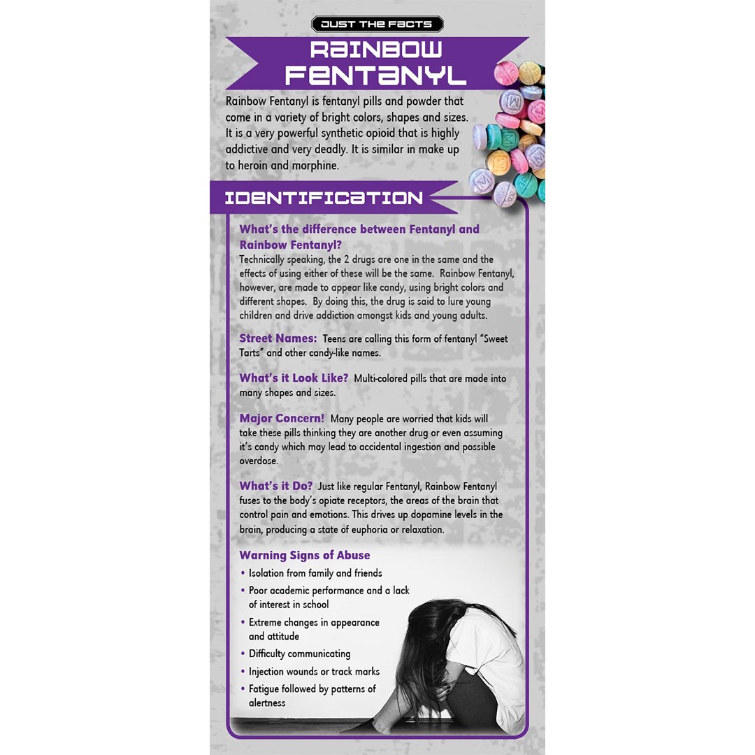 Just The Facts Rack Card: Rainbow Fentanyl – Set of 100