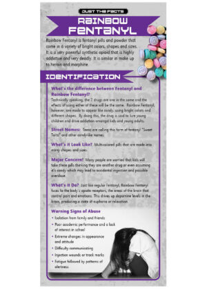 Just The Facts Rack Card: Rainbow Fentanyl – Set of 100