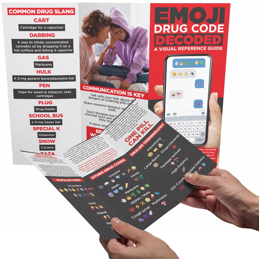 Pamphlets: Emoji Drug Code Decoded  – Set of 100