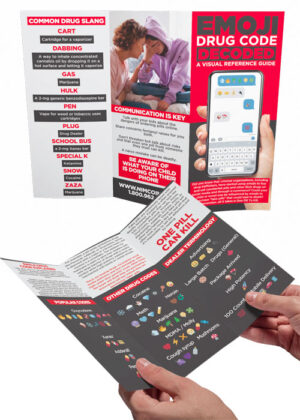 Pamphlets: Emoji Drug Code Decoded  – Set of 100