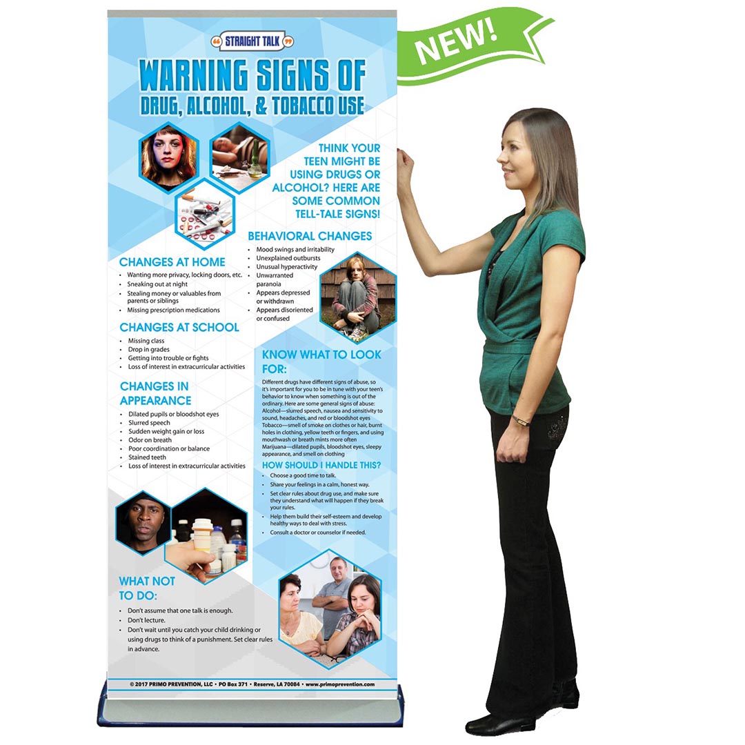 Warning Signs Of Drug, Alcohol & Tobacco Abuse Presentation Banner