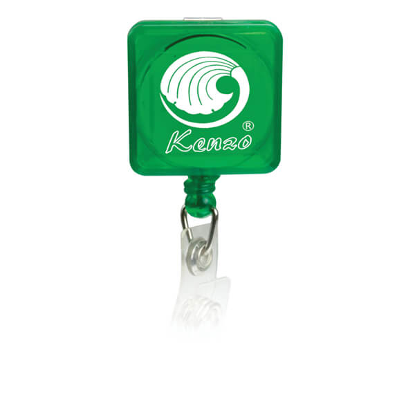 Square Badge Holder with Slide on Clip Square Badge Holder with Slide on Clip