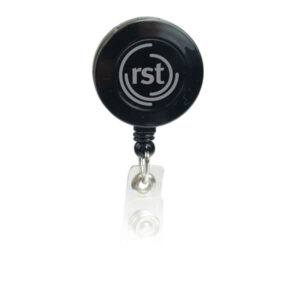 Round Badge Holder with Slide on Clip