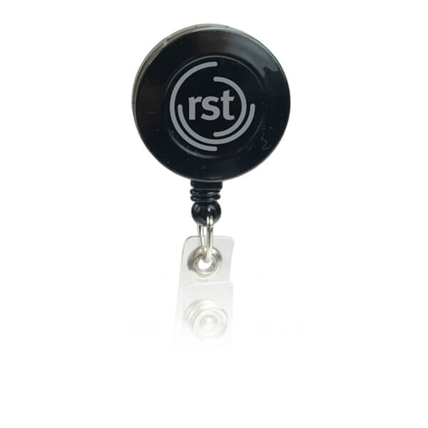 Round Badge Holder with Slide on Clip Round Badge Holder with Slide on Clip