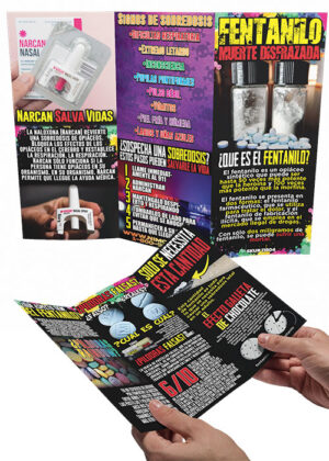Pamphlets: Fentanyl – Death In Disguise – Set of 100 – Spanish