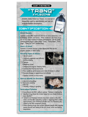 Just The Facts Rack Card: “Tranq” Xylazine – Set of 100