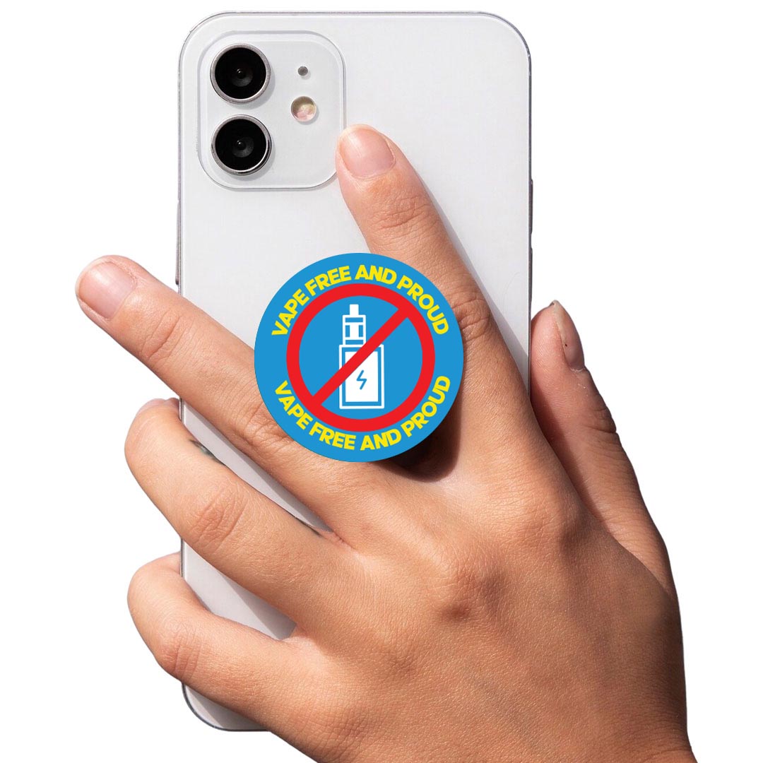 Vape Free And Proud PopUp Phone Gripper