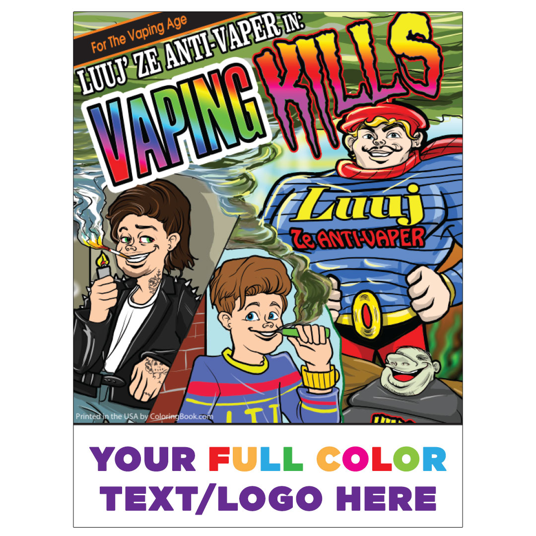 Vaping Kills Coloring Book – Customizable